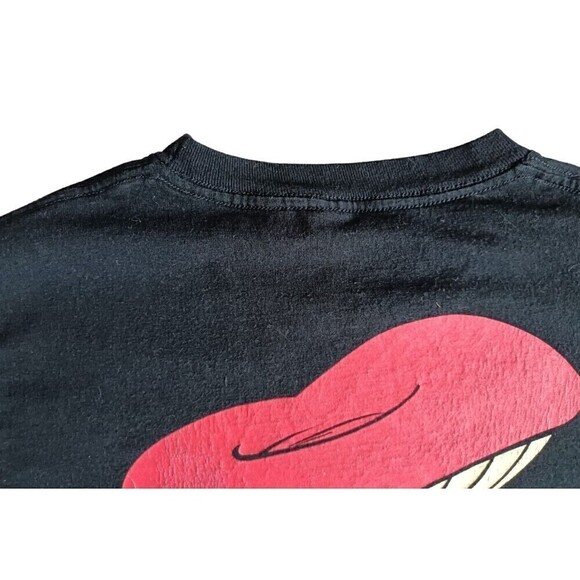 The Smurfs T-Shirt Men's Size Medium Black Lazy Smurf Graphic Short Sleeve - Picture 6 of 8